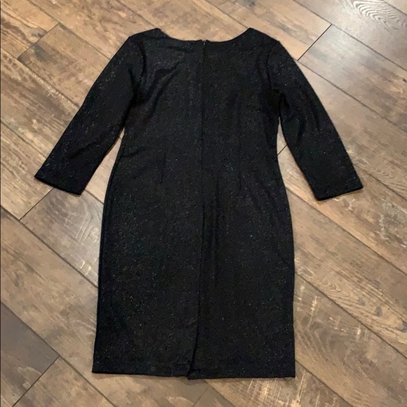 Black Sparkle Knit Dress - Picture 4 of 8